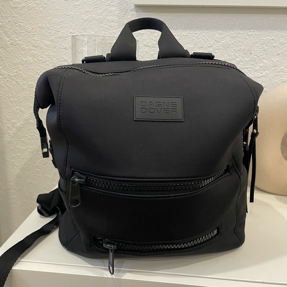 Dagne Dover Black Diaper Backpack - Medium